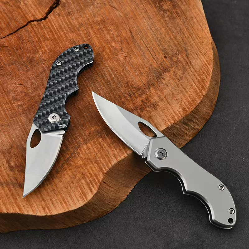 New Outdoor Camping Mini Folding Knife, Portable and Portable, Sharp Fruit for Home Use, Kitchen Unboxing Knife