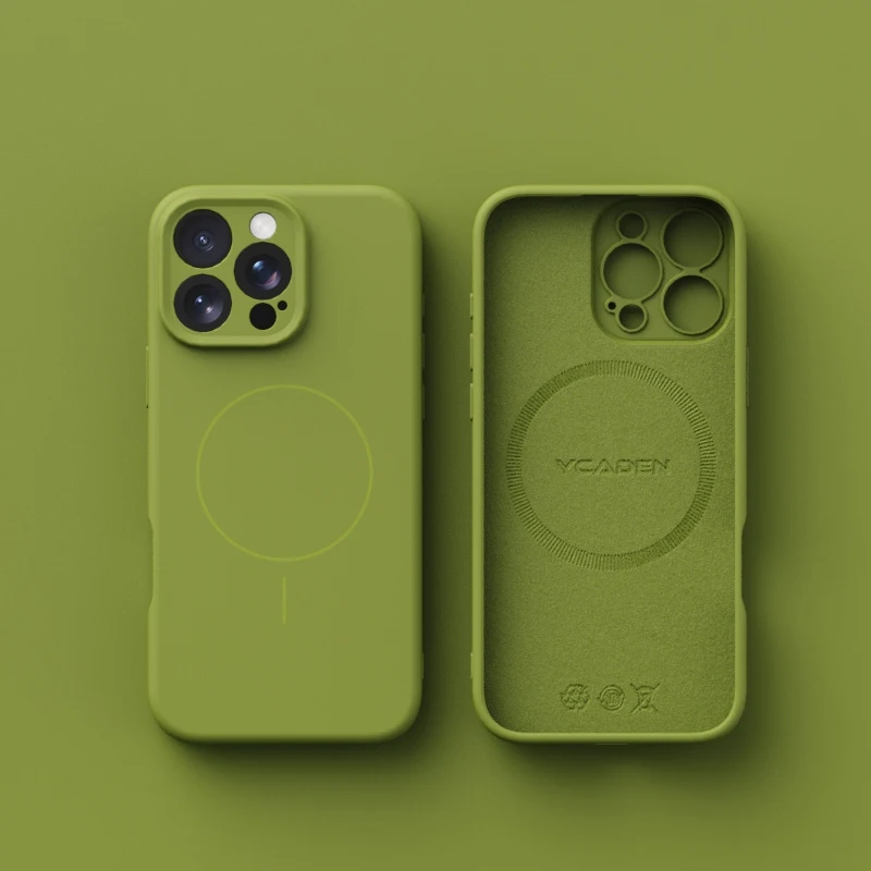 Soft Liquid Silicone MagSafe-Compatible Phone Case with Wireless Charging Matte Finish