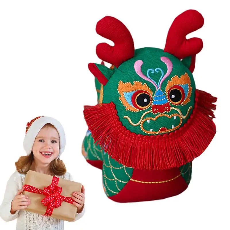 

Талисман Дракон на праздник весны, 2024, дракон из полипропилена и хлопка, традиционный зодиак, креативный подарок для кабинета, компьютерного стола, гостиной