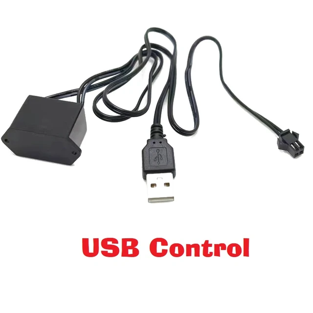 1M/2M/3M/5M Auto Innen Beleuchtung LED Streifen Dekoration Flexible EL  Verdrahtung neon Streifen Für Auto DIY Umgebungs Licht Mit USB Stick -  AliExpress