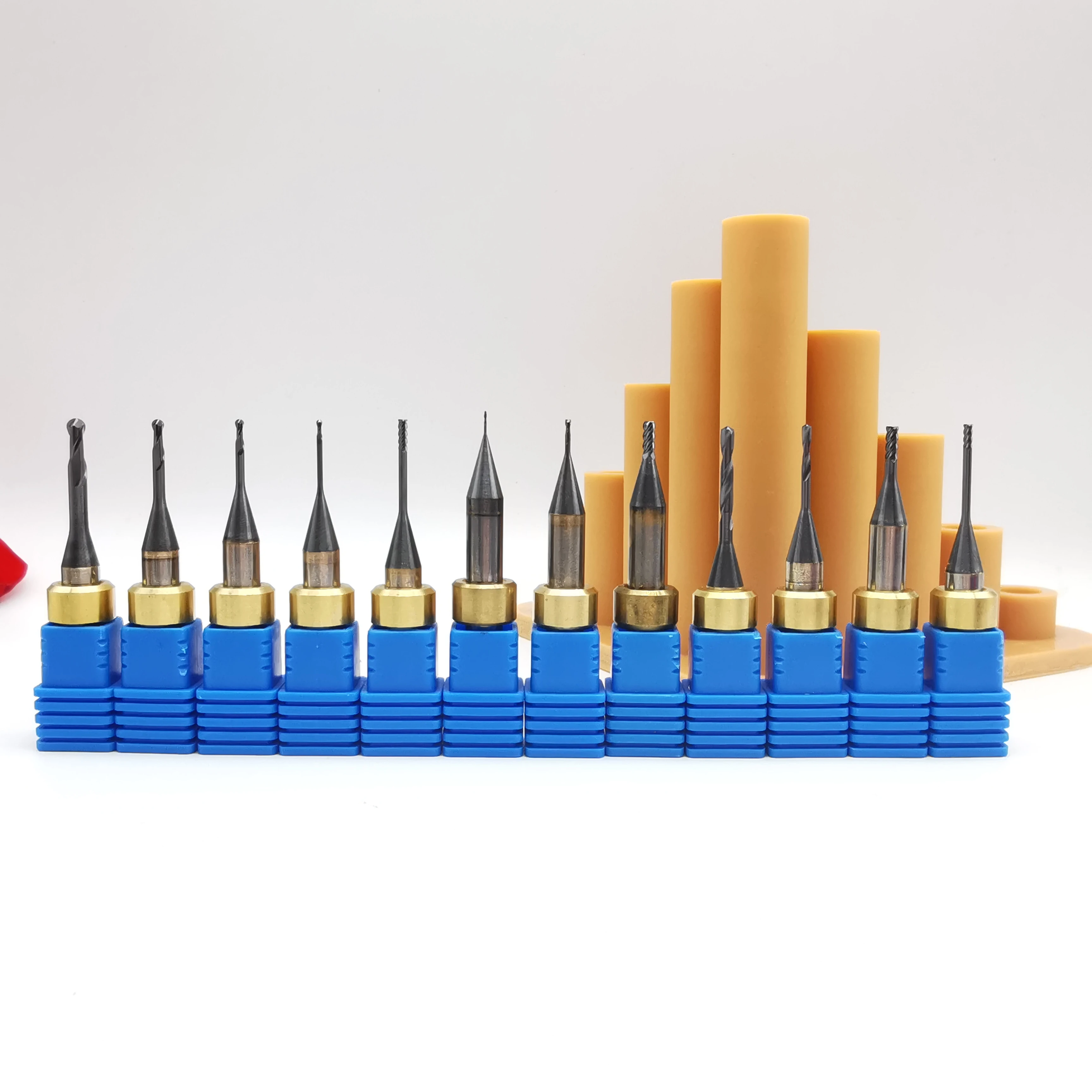 Dental Cad Cam Tungsten Carbide Made Imes Icores Endmill Bullnose Drill