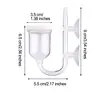 Glass Oxygen Refiner Aquarium CO2 Diffuser Air Stone Fish Tank Bubble Diffuser with 2 Suction Cup 1Stop Valve 1 Regulating Valve 6