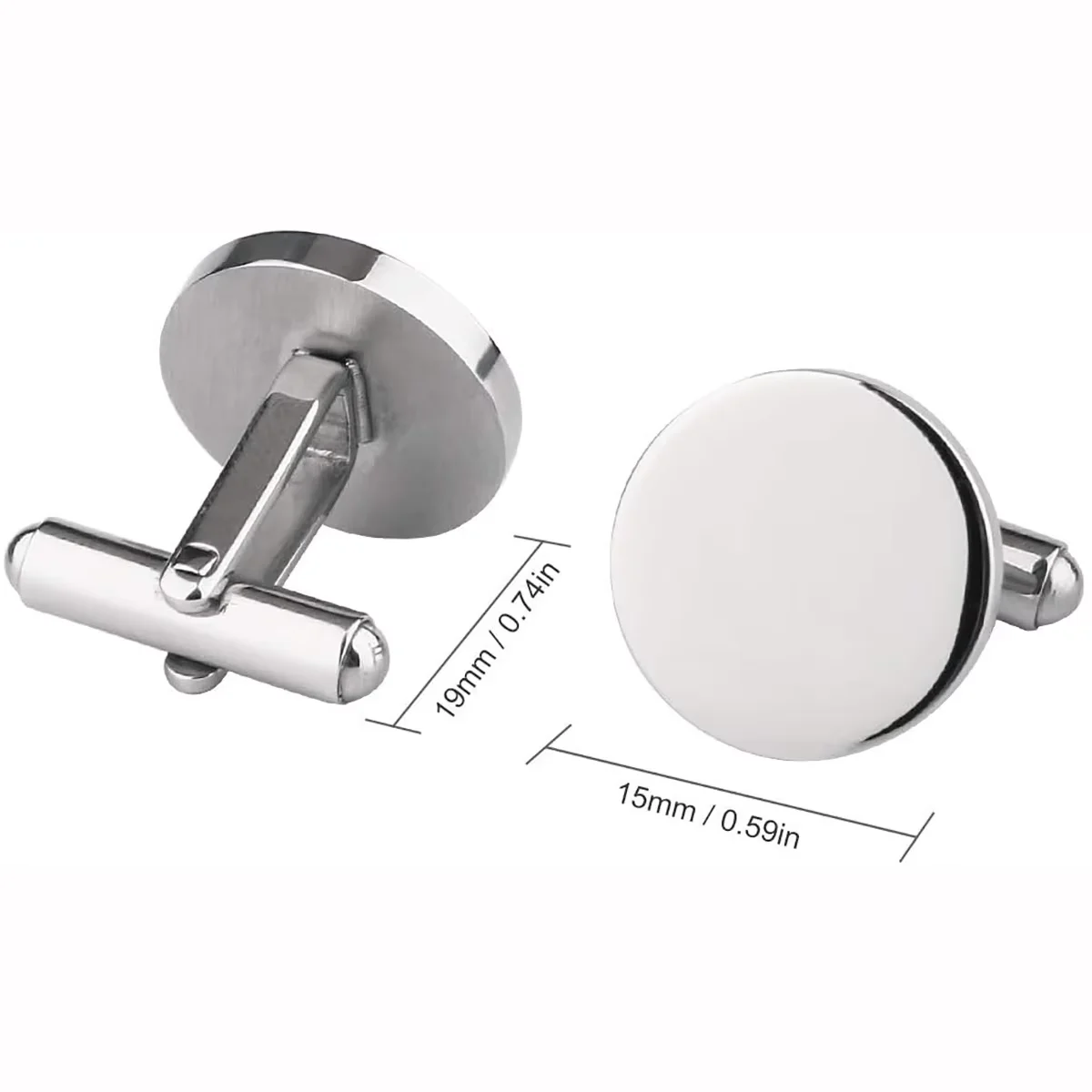 Custom Metal Cufflinks Tie Clip Wooden Box Engraved Gift for Man Dad Groomsmen Business Shirt Personalized Cufflinks Set 2