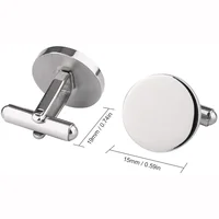 Custom Metal Cufflinks Tie Clip Wooden Box Engraved Gift for Man Dad Groomsmen Business Shirt Personalized Cufflinks Set 2