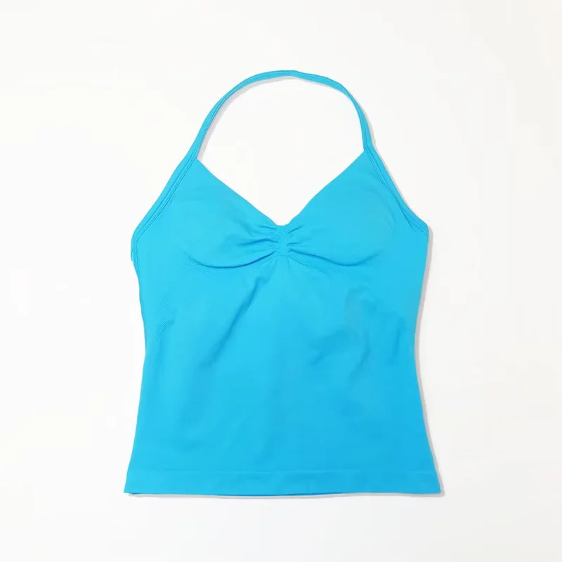 Gym Longline Strappy Women Seamless Yoga Tank