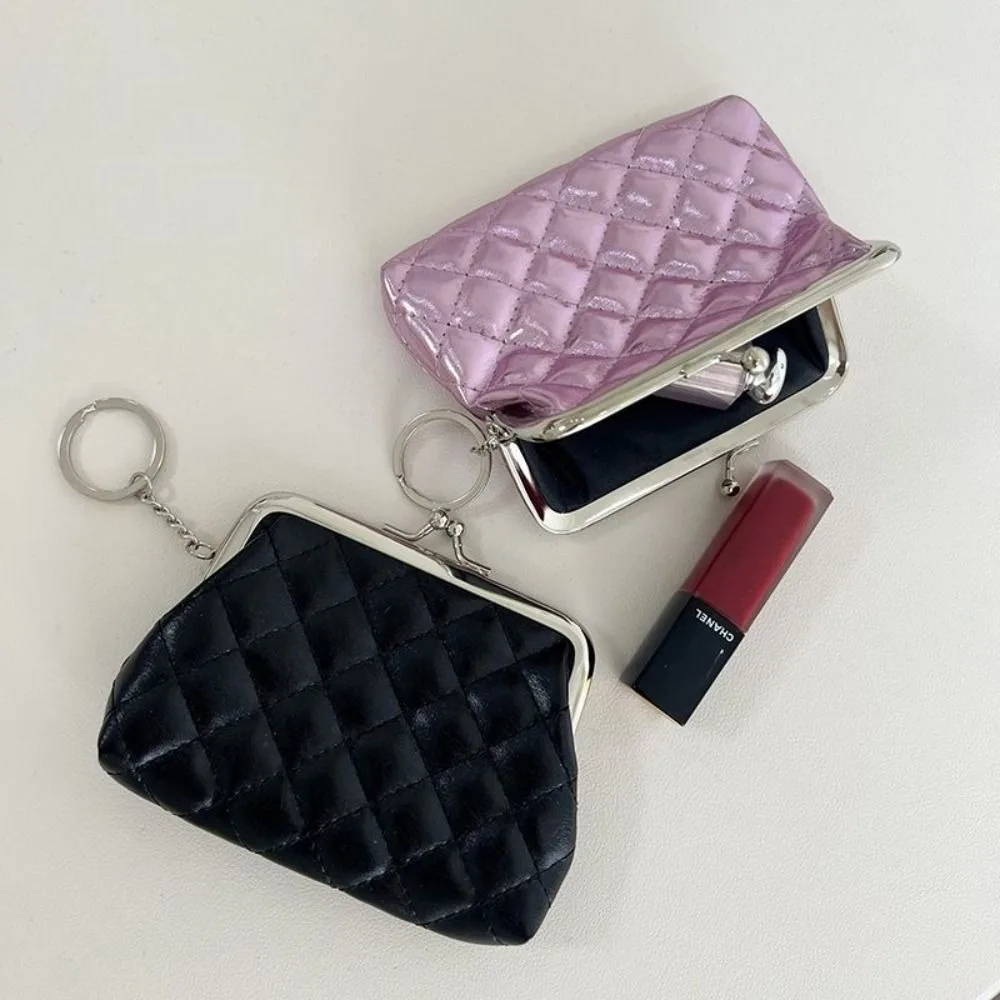 Fashion Geometric Hasp Coin Purse Women Solid Color PU Leather Small Wallet Card Holders Female Money Change Bag