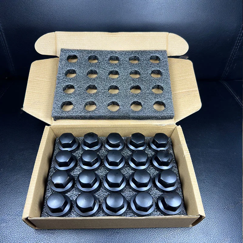 X20PCS wheel hub nut forged alloy reinforced black for Range Rover Discovery 3/4/5 LR056214 LR068126