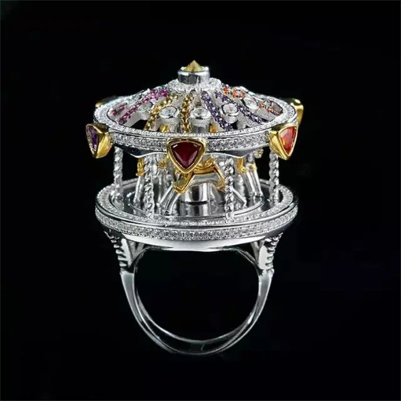 Designer Fashion 925 Sterling Silver Jewelry 3A Cubic Zirconia Party Ring