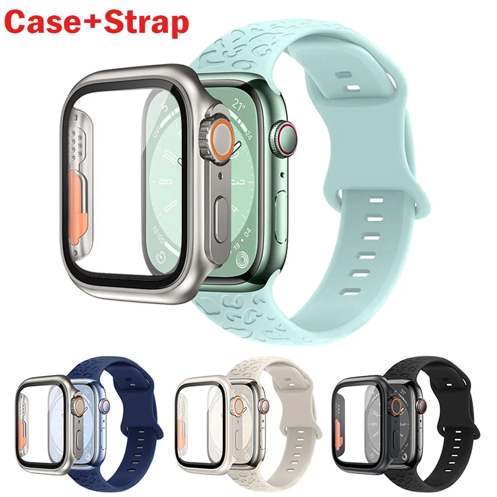 Ремешок для часов, силиконовый с гравировкой, для Apple Watch Band 44 мм 45 мм 42 мм 41 мм 40 мм 38 мм, iwatch series 8 7 se 3 6 5 4