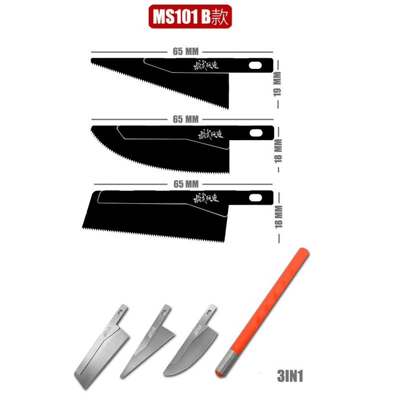 MSWZ Profiled Mini Hand Saw For Gundam Military Model Modification Hobby Modeling Tool 2
