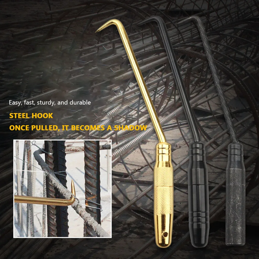 Semi-Automatic Rebar Wire Twister Non-Slip Concrete Metal Wire Twisting Durable Tie Reinforced Hook Hand Construction Tools rebar tie wire twister
