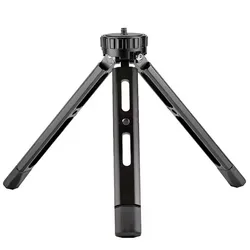 Compact Aluminum Alloy Tripod with 1/4 - inch Screw for Cameras and Projectors (Black)