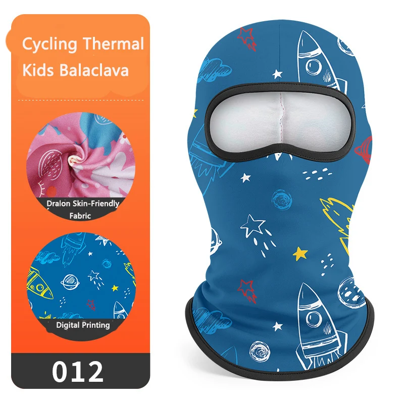 Winter-Sturmhaube, Fahrradmaske, winddicht, warm, atmungsaktiv, für Jungen und Mädchen, Skifahren, Laufen, Gesichtsbedeckung, thermische Anti-Kälte-Gesichtsmaske für Kinder – Detail 7