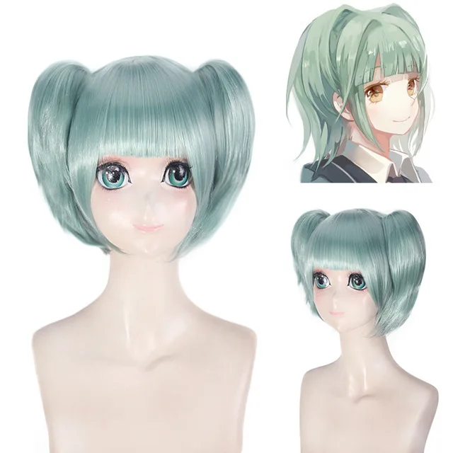 

Kayano Kaede Wig Short Light Green Hair Wig Anime Assassination Classroom Cosplay Hair Synthetic Cosplay Wig
