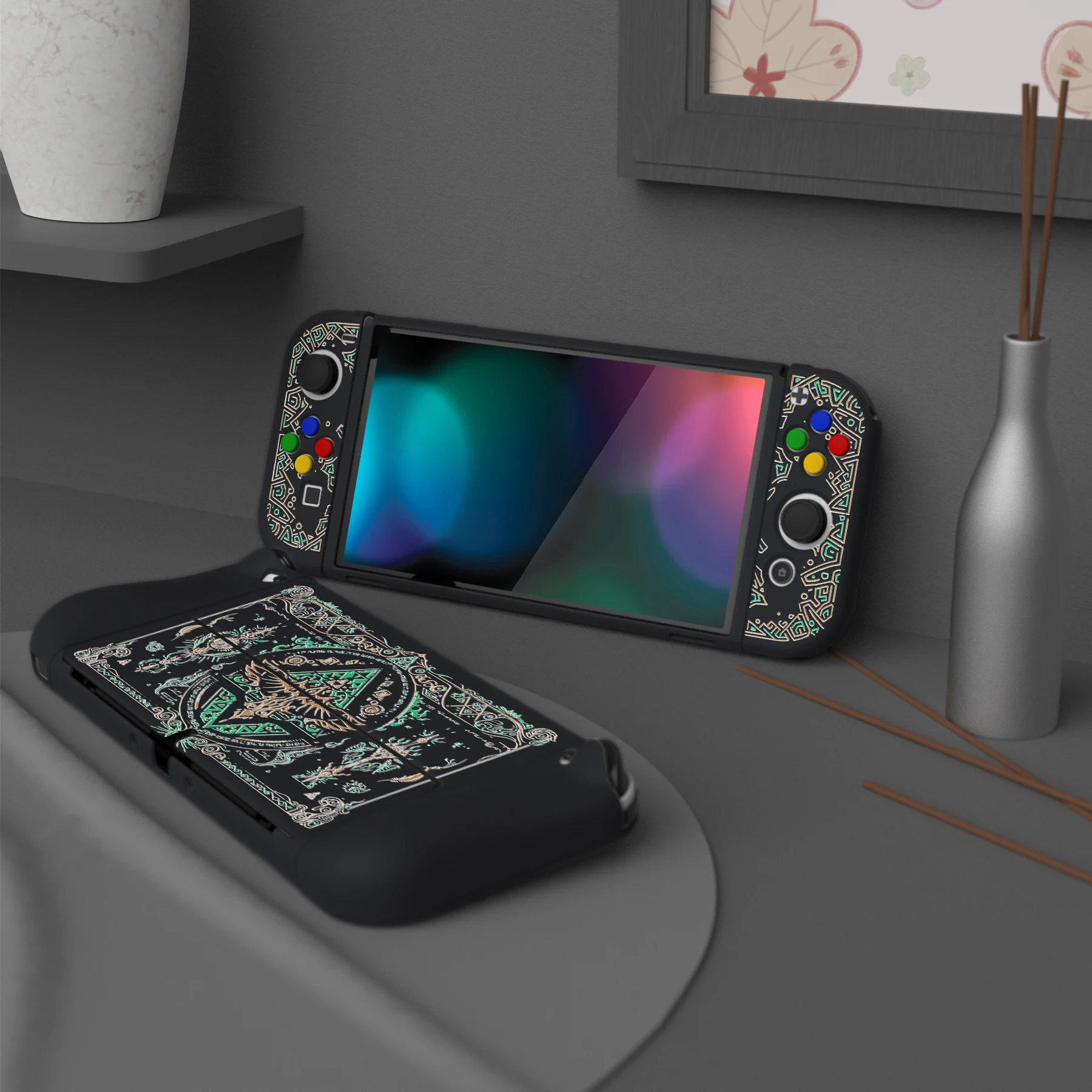 Playvital-zealprotect Estojo Protetor Macio para Nintendo Switch Oled Protetor Personalizado com Apertos do Polegar - Image 4