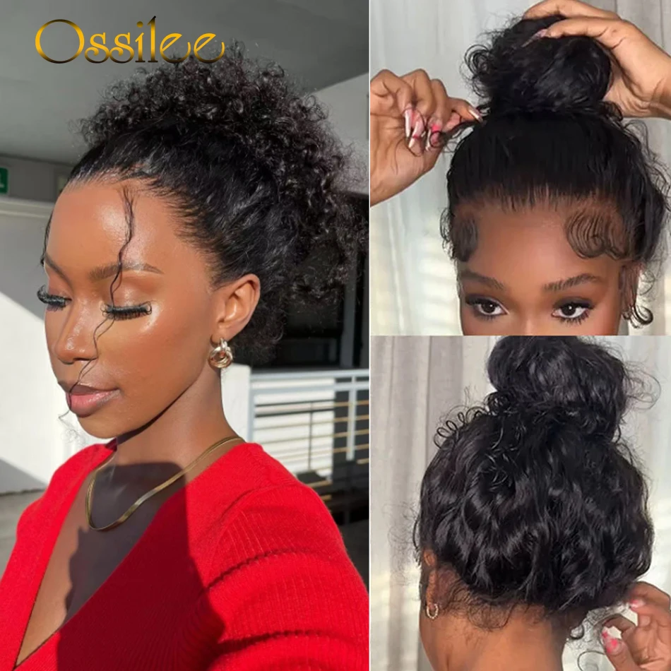360 Lace Wig Human Hair Deep Wave Invisi Strap Snug Fit 360 Transparent HD Lace Frontal Glueless Wig
