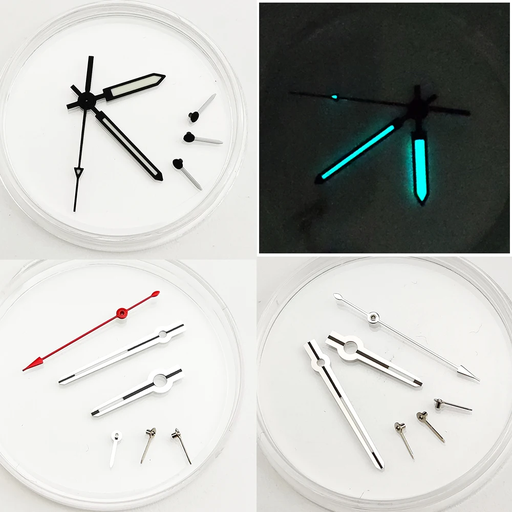 Lancette Dell'Orologio A 6 Aghi Per Accessori Per Orologi Retrofit Con Movimento Vk63 Lancette Cronografo Luminose Blu/Verde