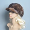 Real Mink Fur Hats For Women Warm Russian Winter Hat Luxurious Natural Fashionable Brand Floral Visors Novelty 6
