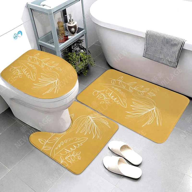 Anti-slip Bath Mat Bathroom Small Rug Shower Mat Decorative Absorbent Foot Entrance Bathtub toilet rug Morandi Nordic Modern