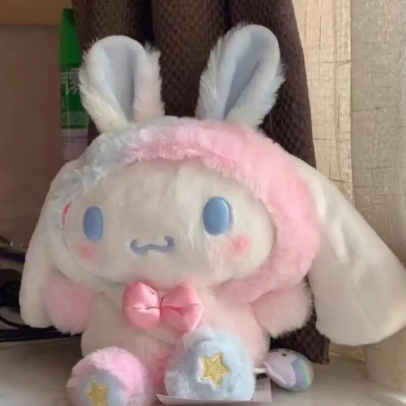 

Kawaii Nwe Ограниченная серия Sanrio Cinnamoroll Пасхальная плюшевая кукла милые Мультяшные Детские игрушки Аниме для девочек Рождественский подарок на праздник