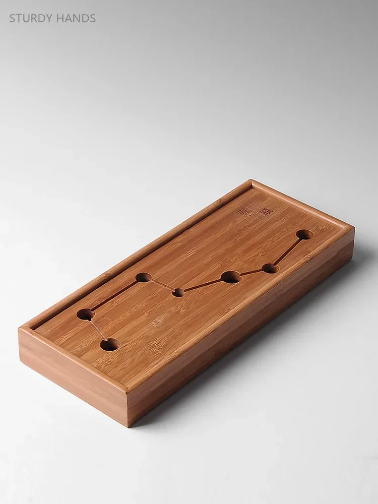 Exquisite Bamboo Tray Water Storage Tea Table Trays Decorative Chinese Tea Accessories Custom Tea Ceremony Tray Teapot Storage