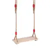 Wooden Hanging Swings Seat with 180cm Length Adjustable Rope, Swing Seat Replacement Swing Set Accessories 1