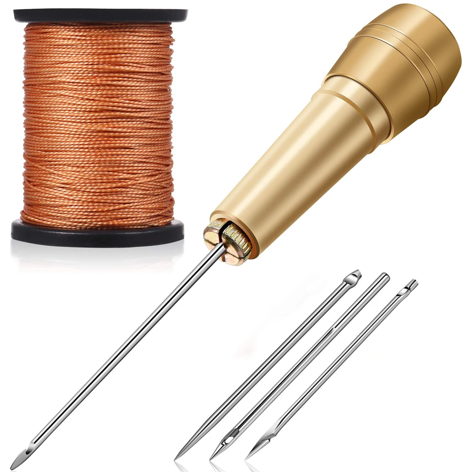leather awl kit components