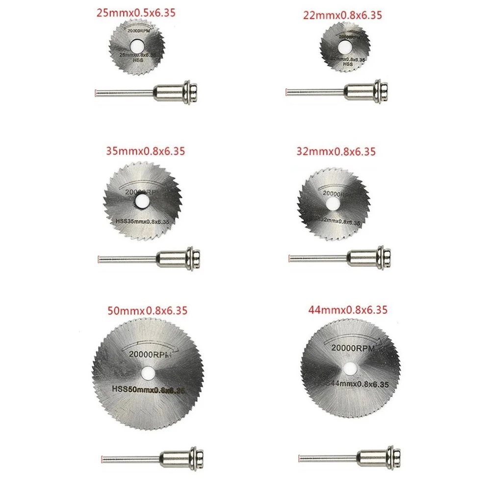 2PCS Mini HSS Circular Saw Blade Rotary Tool For Metal Cutter Wood Cutting Disc For Dremel Rotary Tool 22-50mm Power
