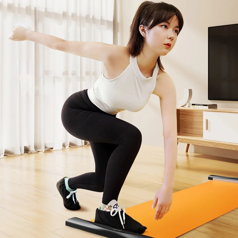 

140/180cm Leg Core Training Board Sliding Fitness Training Board for Ice Hockey Roller Skating Leg Exercise Sliding Mat