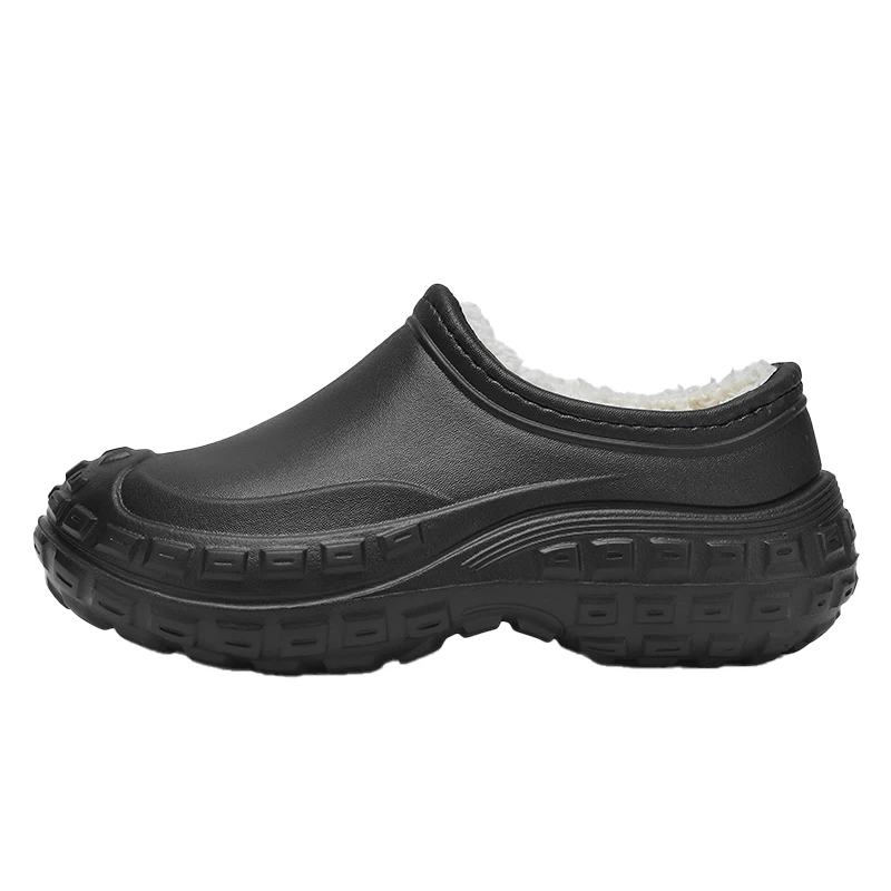 Fashion Winter Men Women Cotton Slippers Outdoor Warm Shoes Indoor Male Waterproof House Bedroom Plush Warm Slippers For Man