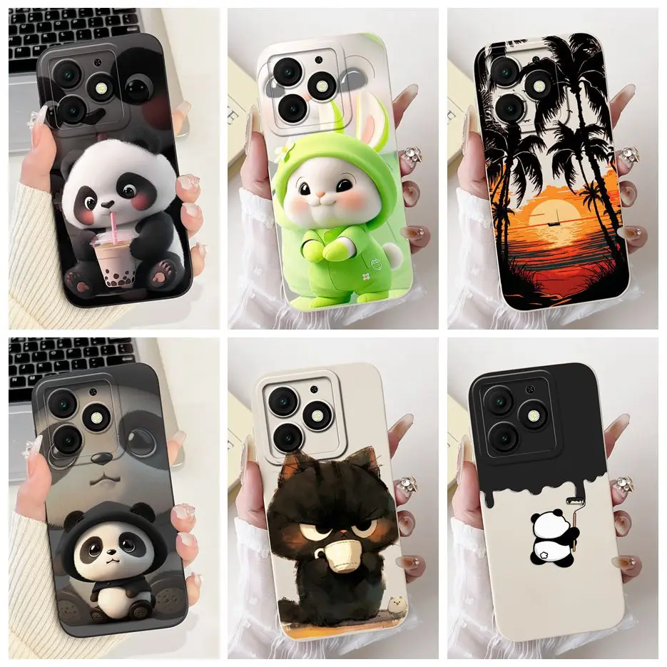Cute Fashion Cartoon Soft TPU Phone Case - Stylish Protective Back Cover Bumper