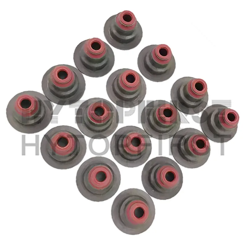 16PCS/SET Valve Stem Oil Seal 90537241 71739347 642501 For Buick New Lacrosse 2.4L Opel Vauxhall Chevrolet SIZE 5.5*9.5*16mm