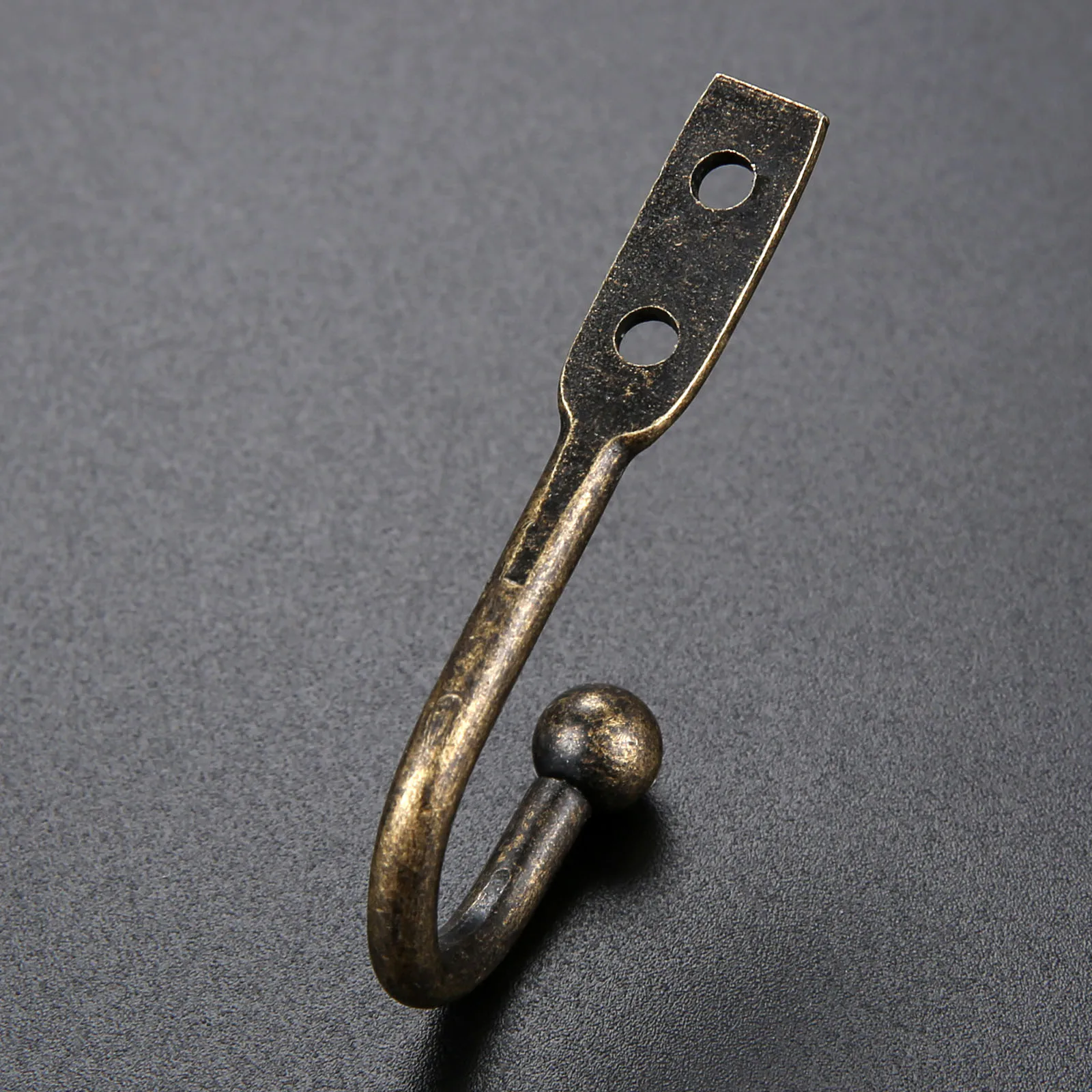 5pcs Vintage Black/Antique Bronze Hooks Wall Door Bath Coat Hook 50*23mm Hanger Kitchen Pot Bag Hanger Hooks For Hanging Towel