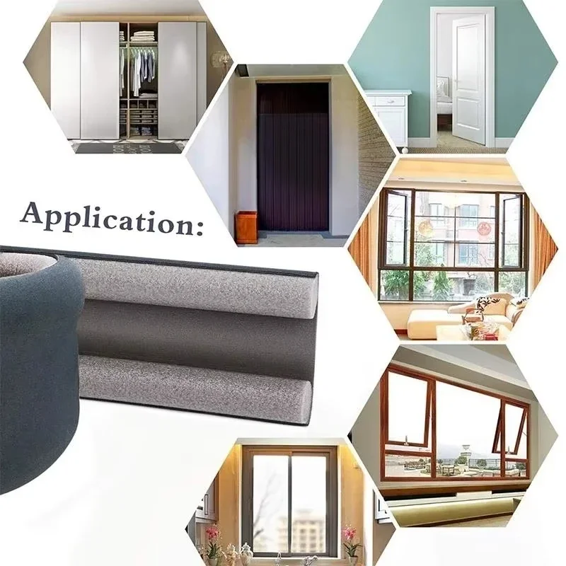 Bottom Door Seal Strip - Self-Adhesive Soundproof & Draft-Proof Weather Stripping for Heat Retention and Dust Protection