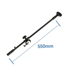 Adjustable Rotating Microphone Stand with Crossbar, Mic Clip, and Phone Holder Extension (Mic Clip A)