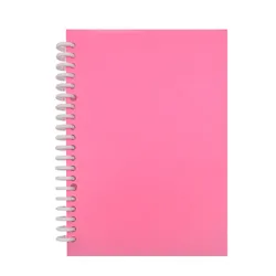 Versatile Sticker Collecting Album with PU Leather Cover - 40 Reusable Sheets for DIY Scrapbooking & Stickers Organizing (Pink - A4)