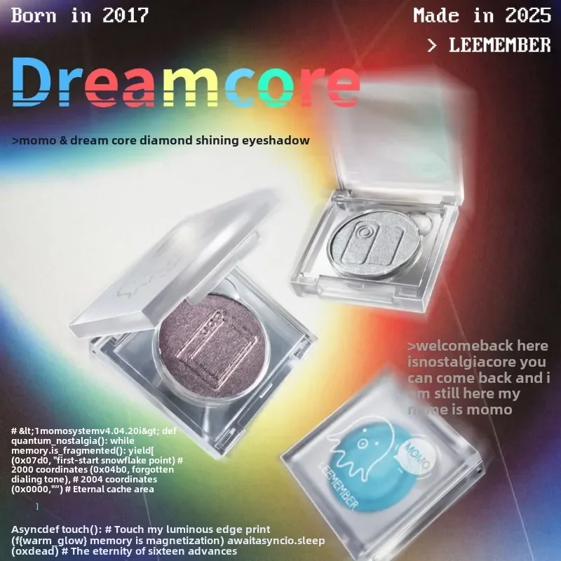 LEEMEMBER Smoky Monochrome Eyeshadow Pearlescent Glitter Eyeshadow matte makeup