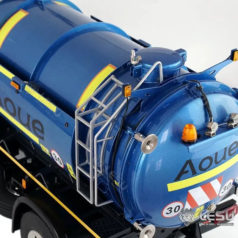 LESU1/14 simulation model toy 4X4 high torque with vacuum tank suction tank full metal chassis 4