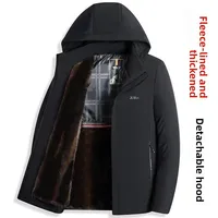 High-End Men's Gold Mink Parka Jaet Dad Clothes Middle-Aged And ly Outerwear Windproof Cotton Coat Men