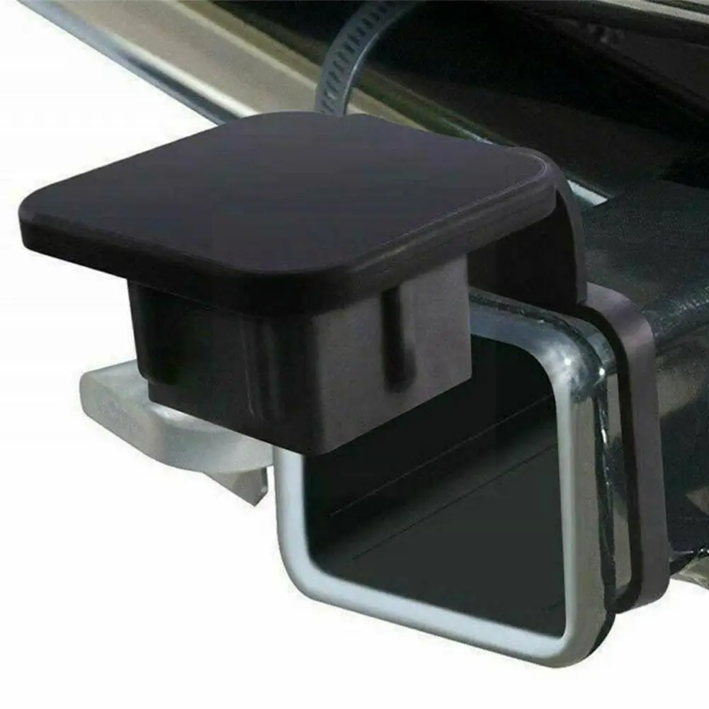2 Inch Trailer Receiver Hitch Cover Plug Protector Tow Hook Cover Black