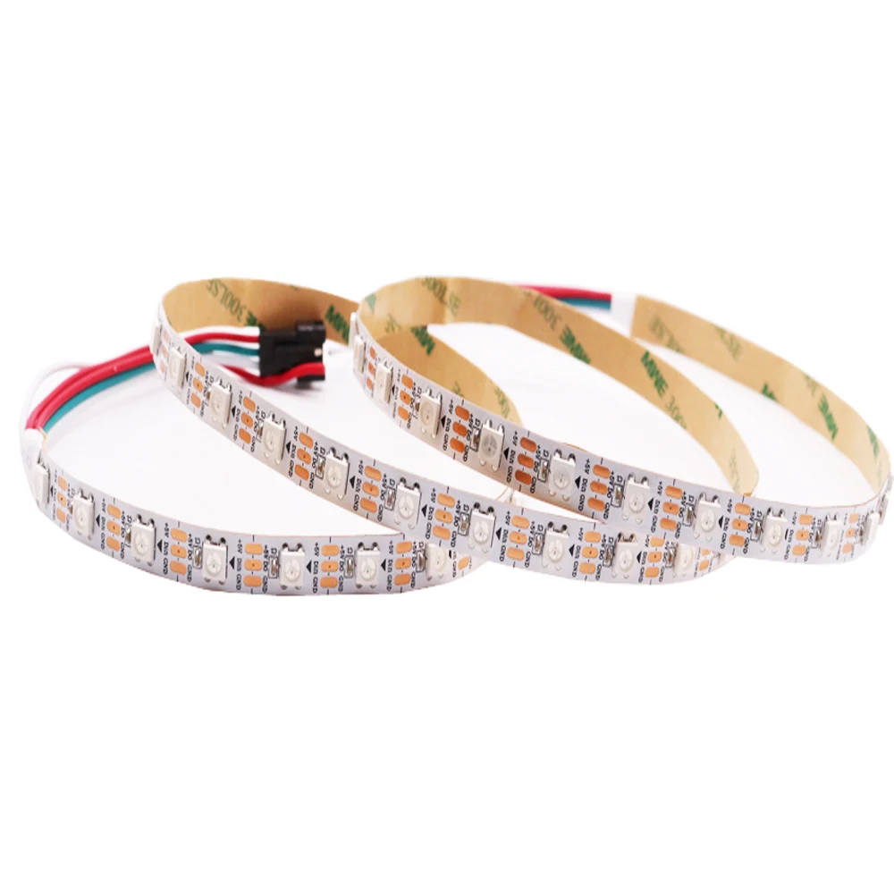 5M Ws2811 Ledstrip 60 Leds/M Adresseerbare Ic Smart 5050 Rgb Led Strip Light Black Pcb Ip67