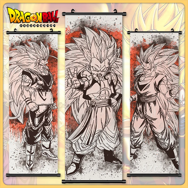 

Dragon Ball Vegetto Wall Art Painting Anime Hanging Son Goku Scrolls Strongest Warrior Canvas Print Pictures Poster Home Decor