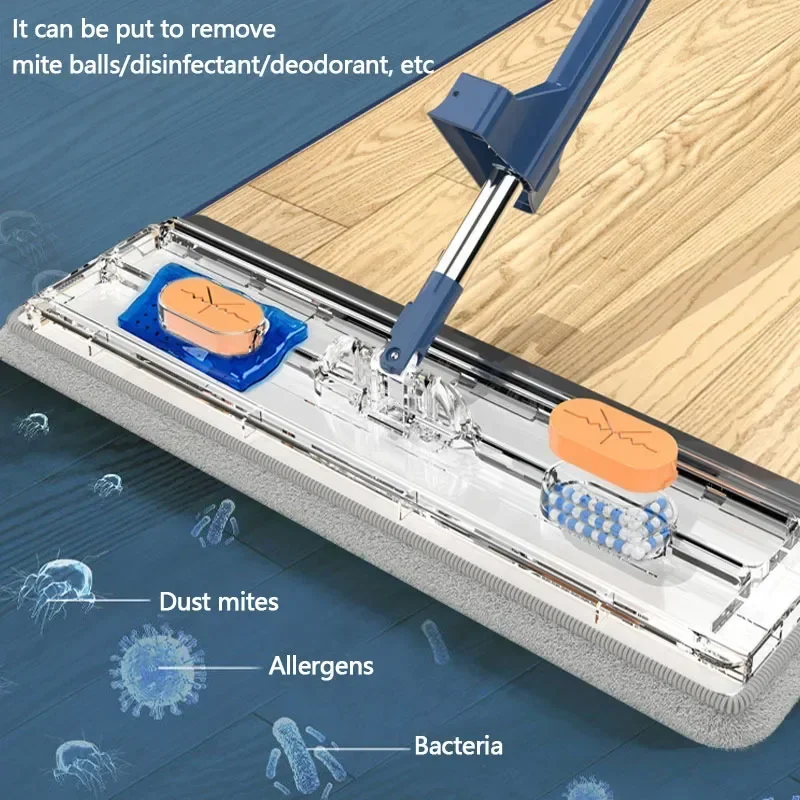 

Large Scraper 2024 Deep mop Style 360°rotating Home Dewatering For Self-contained Floor Cleaning New Hardwood Flat