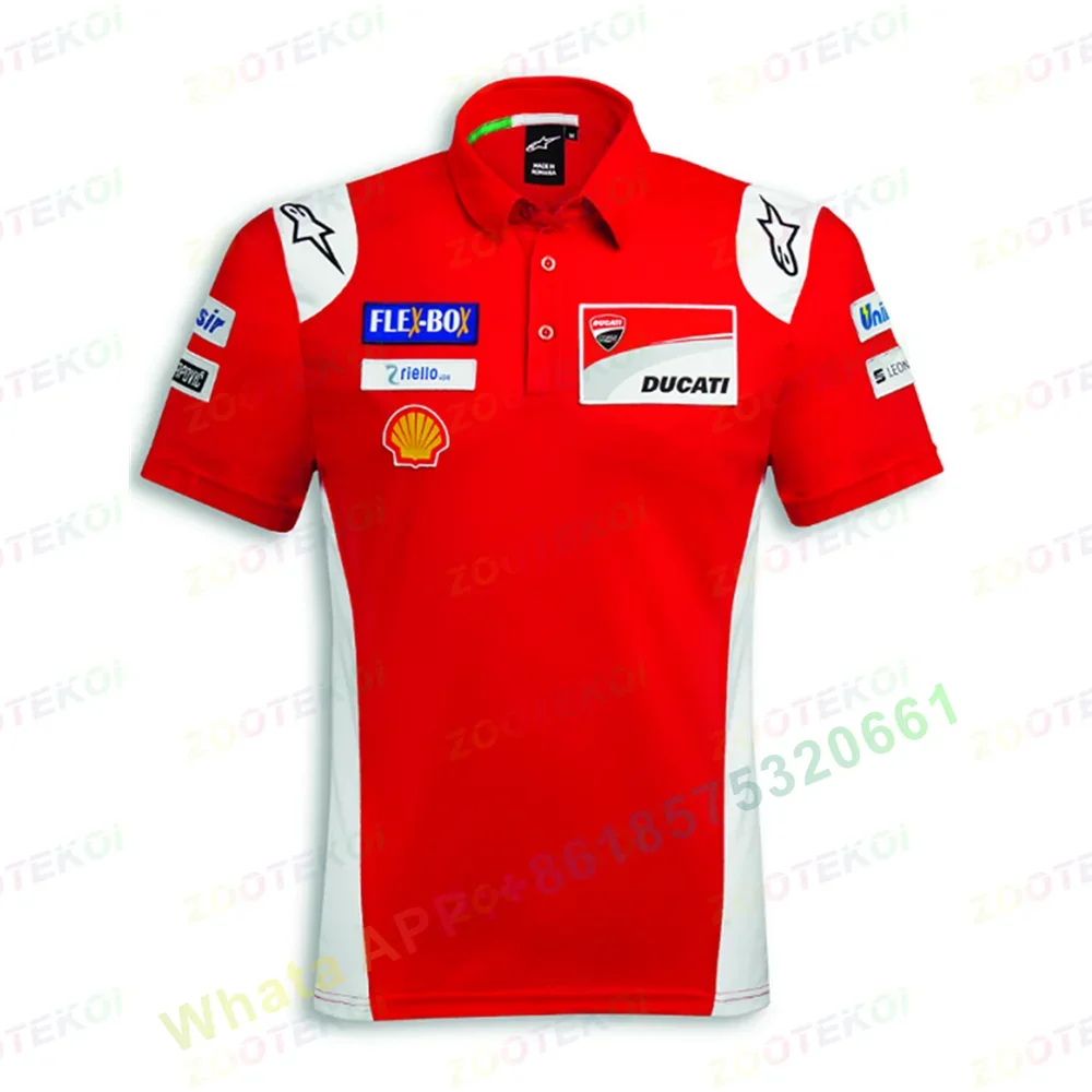 

New 2023 Moto For Repsol F1 Racing Team Polo Shirt Motorcycle Ride White/Blue Summer Men's Quick Dry Breathable Do Not Fade