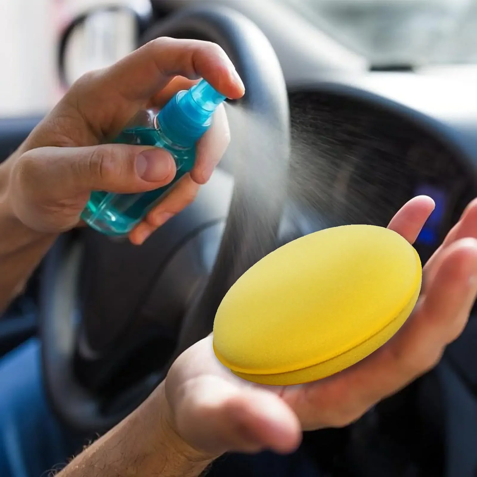 Car Waxing Foam Polish Sponges Applicator Detail Washing Pads Wax Soft Sponge Cleaning Accessories Dust Remove Car Cleaning Tool 3