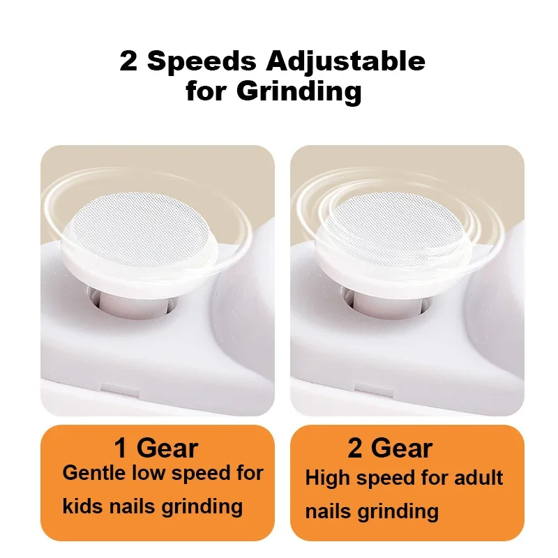 NEW Electric Nail Clipper Nail File 2 in 1, Portable Automatic Nail Trimmer Rechargeable Fingernail Cutter Safe for Kids Elder 3