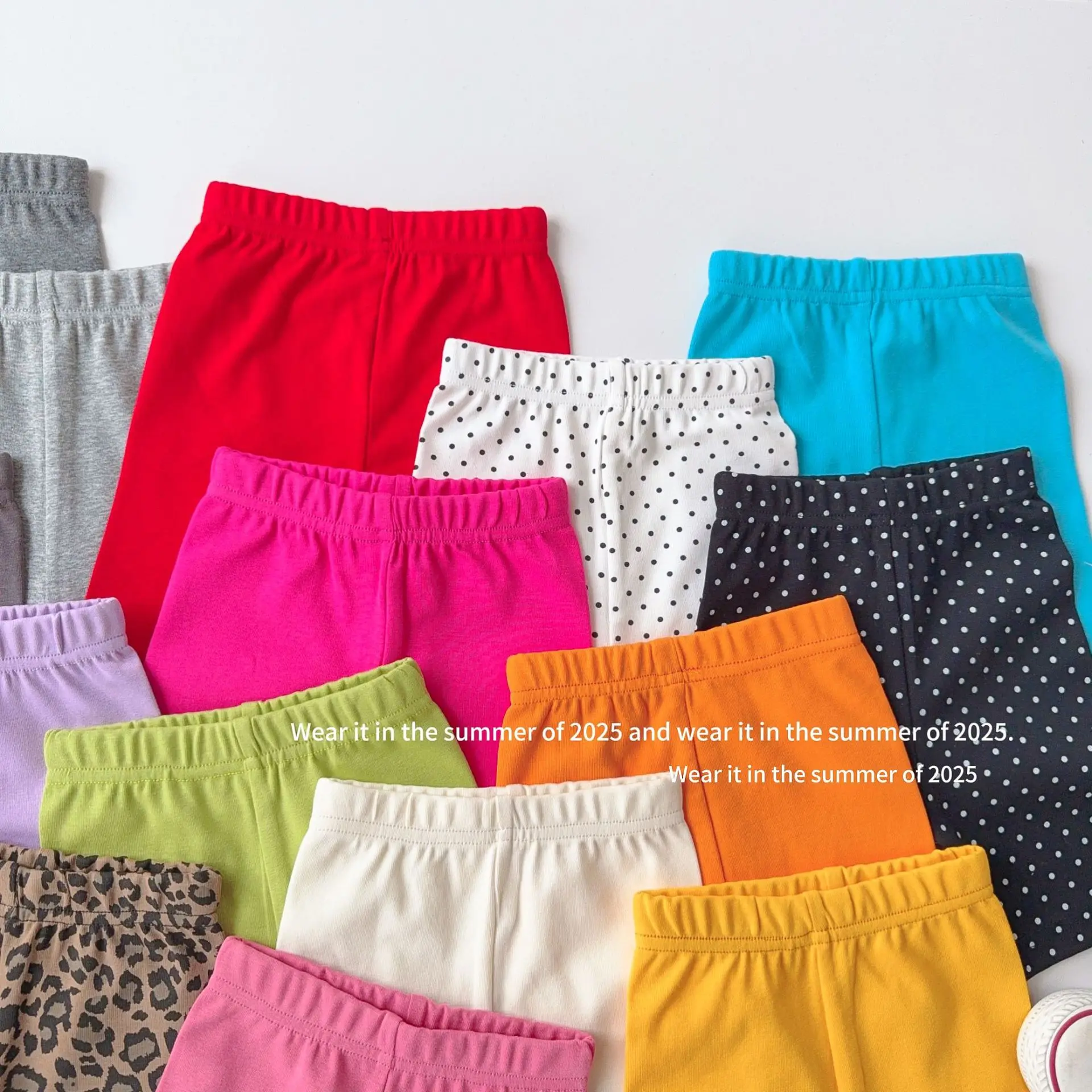 2025 Summer New Girls Shorts Yoga Pants Solid Casual Children Leggings Baby Girls Colorful Safety Pants Kids Anti Slip Shorts 4 2025 Summer New Girls Shorts Yoga Pants Solid Casual Children Leggings Baby Girls Colorful Safety Pants Kids Anti Slip Shorts - Image 4