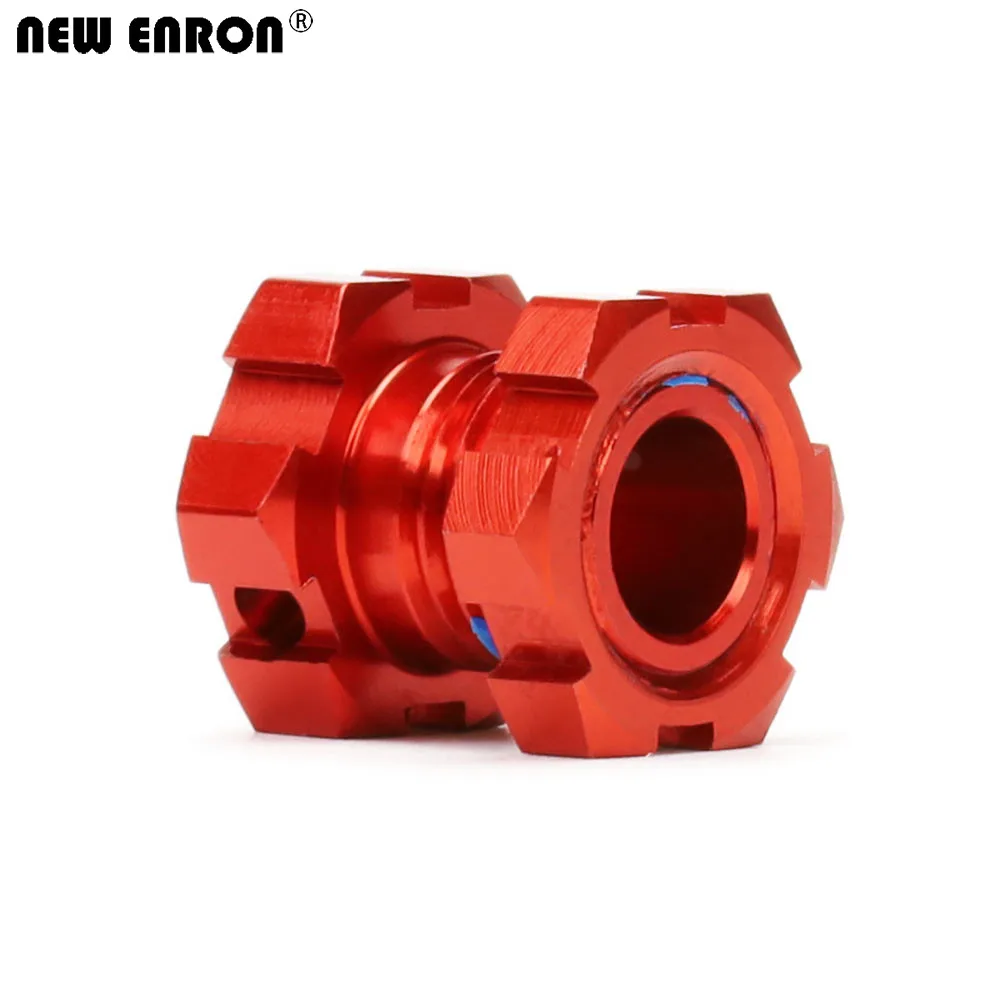 8PCS Red Aluminum 17mm Hex Wheel Nuts - Dustproof RC Car Upgrades For 1/8 1/10 Scale Models