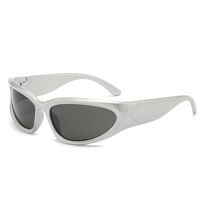 Outdoor Motorcycle European And American One-Piece Windproof Dazzling Sunglasses Ultra-Light Driving Uv Protection driving glasses sports sunglasses