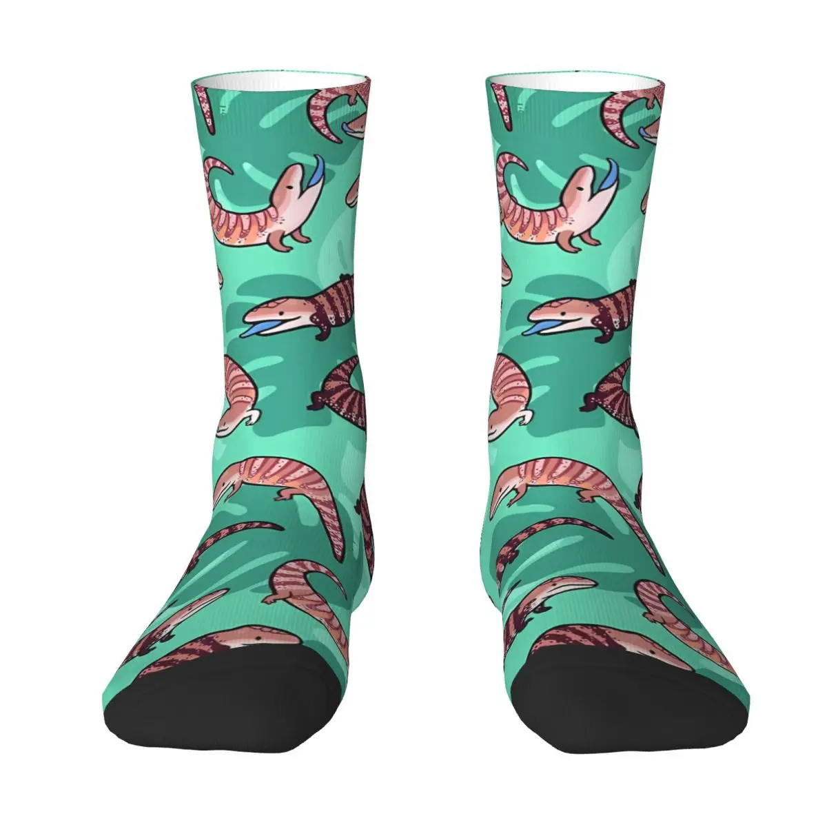 

Blue Tongue Skink Sock Socks Men Women Polyester Stockings Customizable Hip Hop